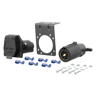 CURT® - 7-Way RV Blade Connector Plug and Socket Kit