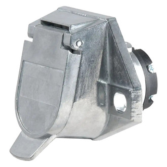 CURT® - Die-Cast 7-Way Round Car End Connector Socket