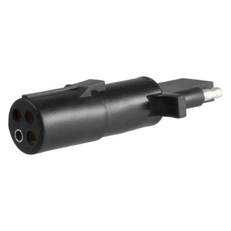 CURT® - 4-Way Round to 4-Way Flat Electrical Adapter