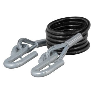 CURT® - Replacement 84" x 3/8" Tow Bar Safety Cable with Hooks (7500 lbs Minimum Break Force)
