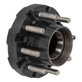 CURT® - Threaded Trailer Idler Hub Assembly - Short, 10,000-lb. 8 on 6-1/2", 16-17-1/2" Wheel Size, 5/8" Studs, Oil