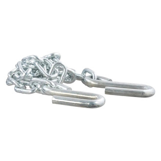 CURT® - 30 Grade Safety Chain Assembly with 2 S-Hooks (1/4"x40" Chain, 5000 lbs Minimum Break Force)