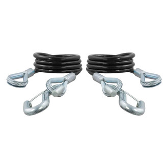 CURT® - Vinyl-Coated Safety Cables with 2 Snap Hooks