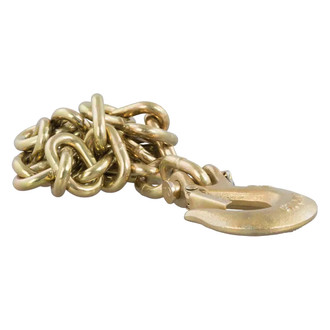CURT® - 70 Grade Safety Chain Assembly with S-Hook (5/16"x32" Chain, 18800 lbs Minimum Break Force)