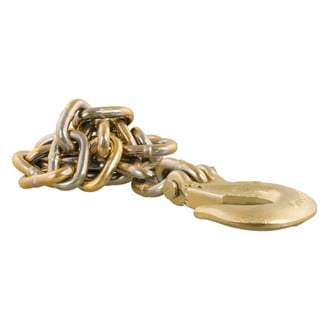CURT® - 70 Grade Safety Chain Assembly with S-Hook (3/8"x31" Chain, 24000 lbs Minimum Break Force)