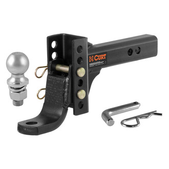 CURT® - Class 3 Adjustable Dual-Length 6-3/4" Drop / 5-1/4" Rise Ball Mount for 2" Receivers