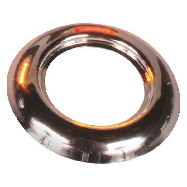 Custer Products Limited® - 3/4" Round Chrome Side Marker Light Bezel