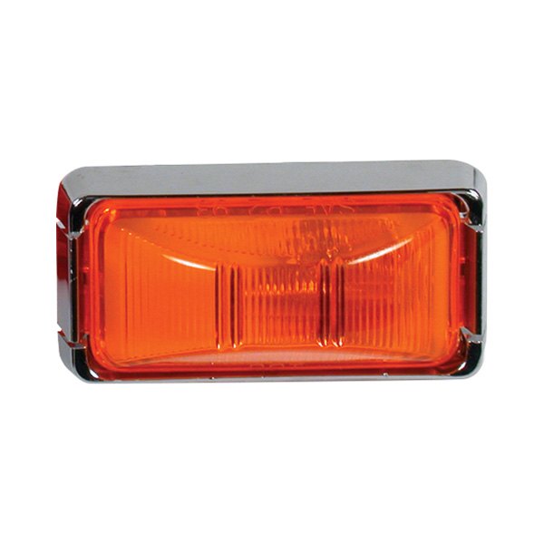 Custer Products Limited® - 2.5"x1.25" Rectangular Amber Crystal Side Marker Light