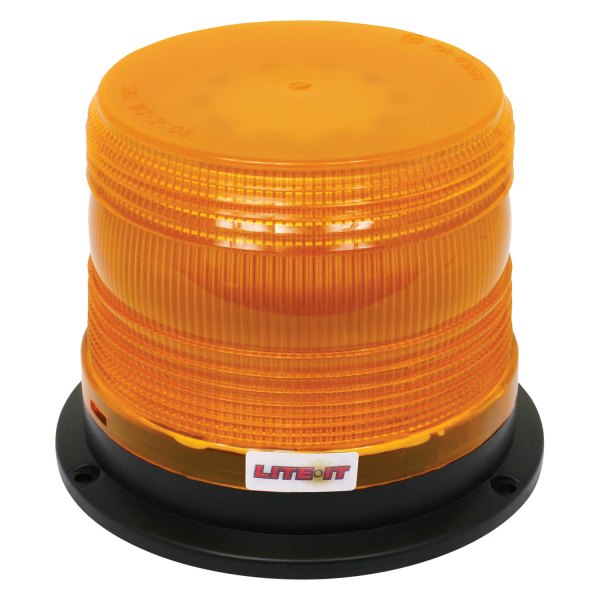 Custer Products Limited® - 5" Quad Flash Flange Mount Amber LED Beacon Light