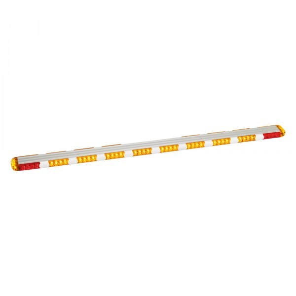 Custer Products Limited® - 56'' Multi-Function Permanent Mount Amber/Red LED Traffic Advisor Light Bar