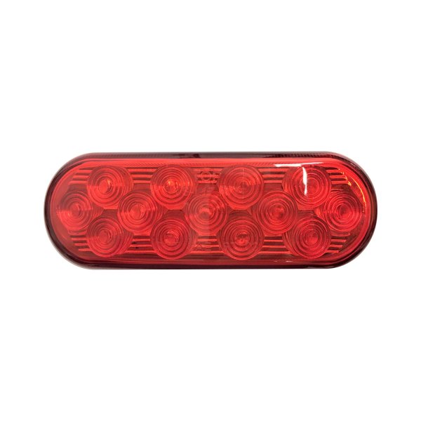 Custer Products Limited® - 6.5" Bolt-On Mount Red LED Warning Light