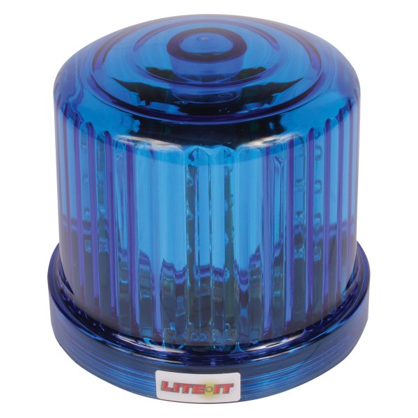 Custer Products Limited® - 4.25" Battery Operated Magnet Mount Rotating Blue LED Beacon Light