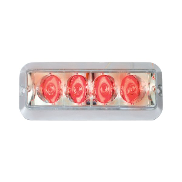 Custer Products Limited® - High Power Bolt-On Mount Red LED Strobe Light