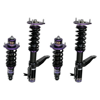 D2 Racing® - 0"-2" x 0"-2" RS Series Front and Rear Coilover Kit