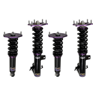 D2 Racing® - 0"-2" x 0"-2" RS Series Front and Rear Coilover Kit