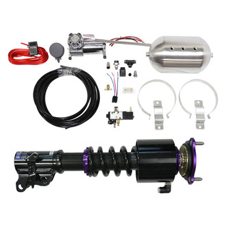 D2 Racing® - 0"-2" x 0"-2" RS Series Front and Rear Coilover Kit with Gold Control System