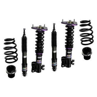 D2 Racing® - 0"-2" x 0"-2" RS Series Front and Rear Coilover Kit