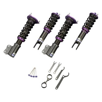 D2 Racing® - 0"-2" x 0"-2" RS Series Front and Rear Coilover Kit