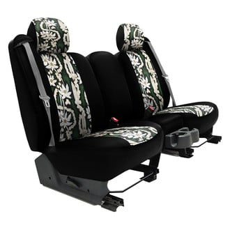 Dash Designs® - Hawaiian™ 2nd Row Surf City Green with Black Custom Seat Cover