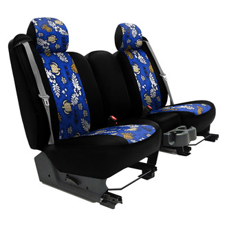 Dash Designs® - Hawaiian™ 2nd Row Turtle Beach Blue with Black Custom Seat Cover