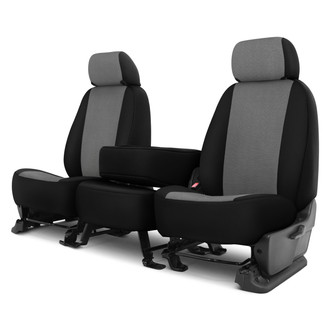 Dash Designs® - GrandTex™ 1st Row Gray with Black Custom Seat Cover