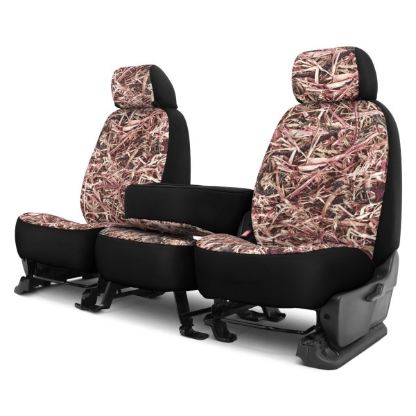 Dash Designs® - Cowboy Camo™ 1st Row Berry Custom Seat Covers