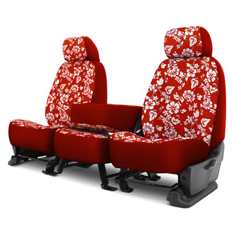 Dash Designs® - Hawaiian™ 1st Row Red Custom Seat Cover