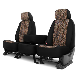 Dash Designs® - Camo™ 1st Row TrueTimber® DRT™ with Black Custom Seat Covers