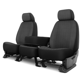 Dash Designs® - Madera™ 1st Row Charcoal Custom Seat Cover
