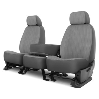 Dash Designs® - Madera™ 1st Row Silver Custom Seat Cover