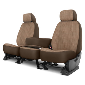 Dash Designs® - Duramax Tweed™ 1st Row Brown Custom Seat Cover