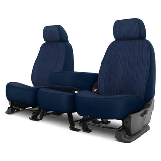 Dash Designs® - Duramax Tweed™ 1st Row Dark Blue Custom Seat Cover