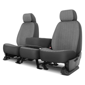 Dash Designs® - Duramax Tweed™ 1st Row Gray Custom Seat Cover