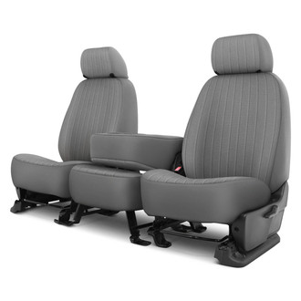 Dash Designs® - Dorchester Velour™ 1st Row Gray Custom Seat Cover
