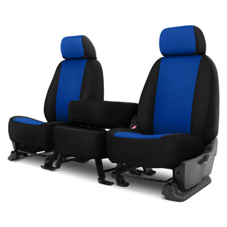 Dash Designs® - Neosupreme™ 1st Row Blue with Black Custom Seat Cover