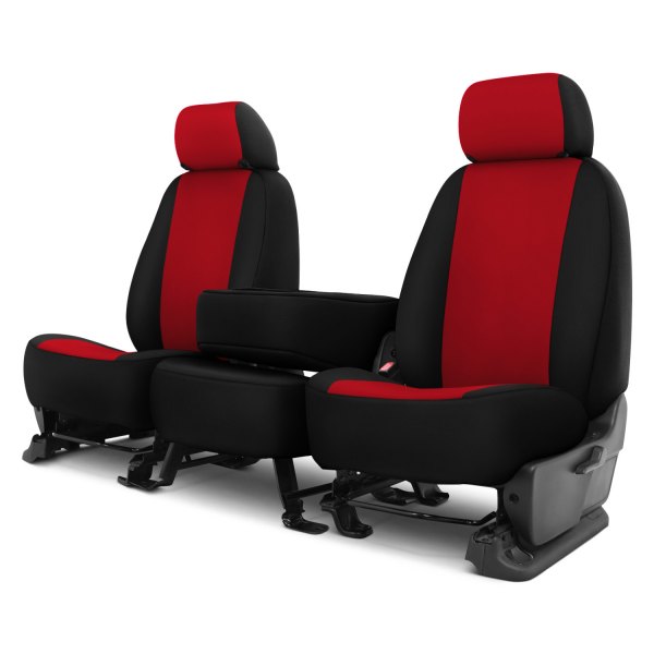 Dash Designs® - Neosupreme™ 1st Row Red with Black Custom Seat Covers