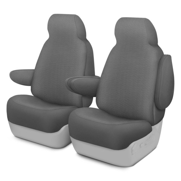 Dash Designs® - GrandTex™ 1st Row Gray Custom Seat Covers