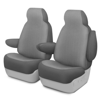 Dash Designs® - GrandTex™ 1st Row Pewter Custom Seat Covers