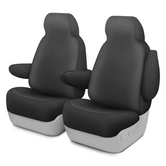 Dash Designs® - Genuine Neoprene™ 1st Row Charcoal Custom Seat Covers