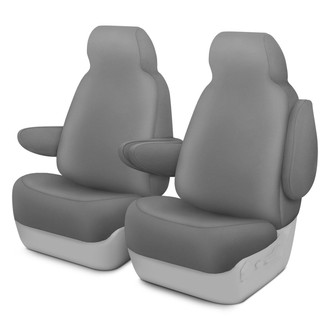 Dash Designs® - Genuine Neoprene™ 1st Row Gray Custom Seat Covers