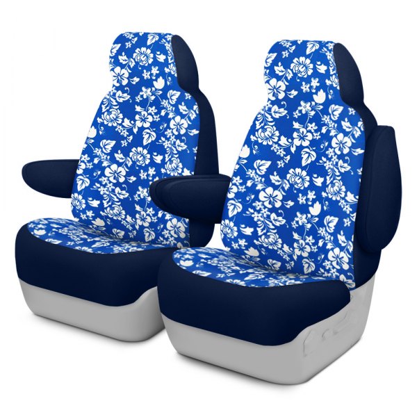 Dash Designs K023 16 12 Hbl Hawaiian 1st Row Blue Custom Seat Covers Truckid Com - Hawaiian Car Seat Covers Blue