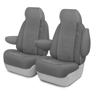 Dash Designs® - Cool Mesh™ 1st Row Silver Custom Seat Covers