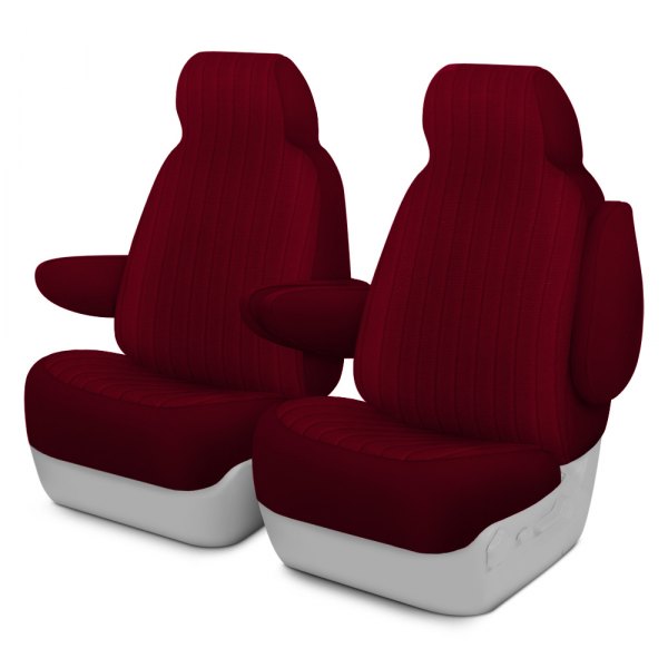 Dash Designs® - Plush Regal™ 1st Row Burgundy Custom Seat Covers
