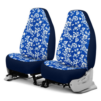 Dash Designs® - Hawaiian™ 1st Row Blue Custom Seat Covers