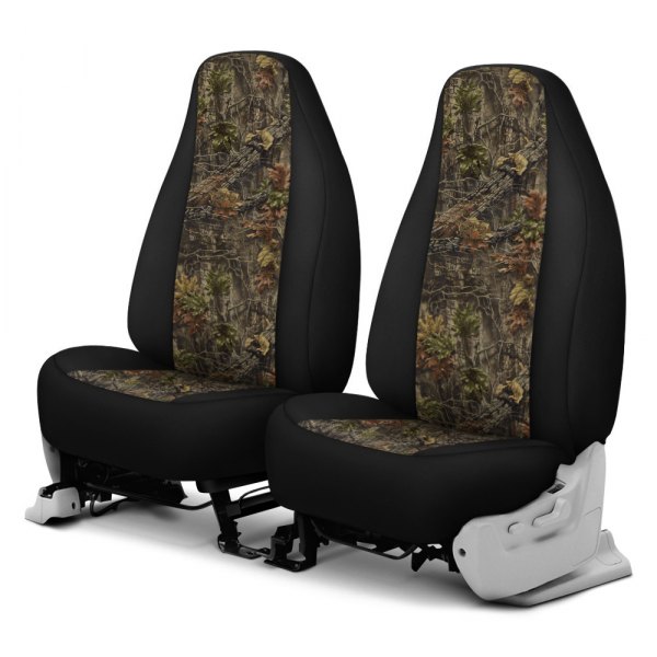 Dash Designs® - Camo™ 1st Row TrueTimber® Kanati™ with Black Custom Seat Covers