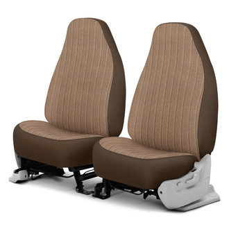 Dash Designs® - Duramax Tweed™ 1st Row Brown Custom Seat Covers