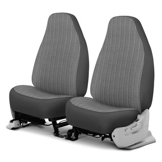 Dash Designs® - Duramax Tweed™ 1st Row Gray Custom Seat Covers