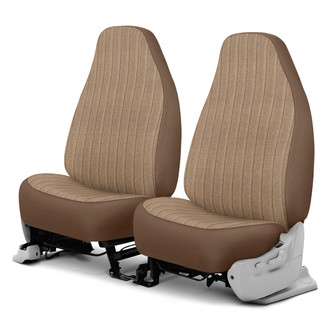 Dash Designs® - Duramax Tweed™ 1st Row Toast Custom Seat Covers