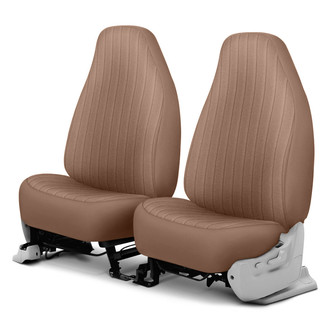 Dash Designs® - Dorchester Velour™ 1st Row Toast Custom Seat Covers