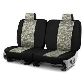 Dash Designs® - Camo™ 2nd Row Digital Green with Black Custom Seat Covers